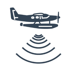 Plane with Radar Icon